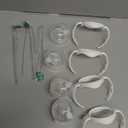 Sippy Straw Cup Conversion Kit for Dr Browns Wide-Neck Baby Bottles, Spill-Proof Transition Kit with Silicone Sippy Nipple, Weighted Straw, Handle, 4 Pack, 8m+