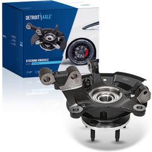 Detroit Axle - Front Steering Knuckle for 11-14 Ford Edge, Right Steering Knuckle & Wheel Hub Bearing Assembly 2011 2012 2013 2014 Replacement