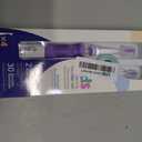 SEAGO Kids Electric Toothbrush with 2 Mins Brushing Timer and 4 Replacement Brush Heads,Rainbow LED Light Make Brushing Fun, Purple Color Girls Battery Powerd Toothbrush for 3-8 Years OldSG-977