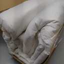 DOWNCOOL Comforters Oversize King Size, White All Season Duvet, Lightweight Quilt, Down Alternative Hotel Comforter (White, Oversize King 116x98 Inches)