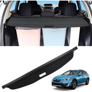 Sze Cargo Cover for 2018-2023 Crosstrek Accessories Retractable Trunk Cover Black Rear Trunk Security Cover Shielding Shade Waterproof-New Upgrade