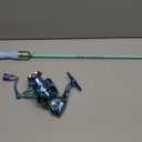 Sougayilang Spinning Fishing Reel Rod Combo, Two Pieces Colorful Poratble Light Weight Fishing Rod with Powerful Fishing Gear for Freshwater Saltwater (1.8/5'10'')