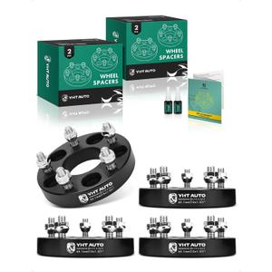 YHTAUTO 5x110mm to 5x4.5Inch Wheel Adapters 1 inch Fit Cadillac, Chevy, Pontiac, Saturn, Saab Models, Malibu Cobalt G6 HHR Catera Wheel, 5 Lug w/ M12x1.5 & 12.9 Studs, 65.1mm Center Bore 4PCS