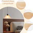 Glass Lamp Shade Replacement for Torchiere Floor LampsLamp Shade for Floor Lamp Compatible with E26 Socket, Standing Lamp Replacement Shade, Alabaster Glass Bowl Shade,E26 Socket Not Include (Amber)
