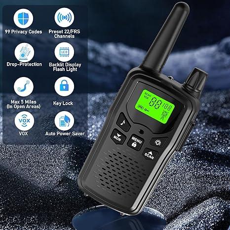 Maxx Action Durable Walkie Talkie Set kids 5+ Camando Series w/ Morse Code -NEW