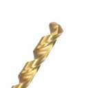 2 x uxcell 6.4mm Drill Bits High Speed Steel Straight Shank 100mm Length Twist Drill Bit Fully Ground Titanium Coated 2 Pcs
