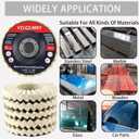 Polishing Wheel DiscWool Felt Flap Discs Buffing Wheel, 4.5 Inch Wool Polishing Wheel for Angle Grinder, Metal, Marble, Stone, Furniture, Car Wax (2Pcs Multi-Layer Wool Flap Disc)