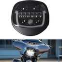 LED Headlights for Street Glide 2014-2023, 4-in-1 Upgraded Front Light Headlamp w/DRL High Low Beam Fog Lights for Harley Street Glide Electra Tri Glide Ultra Limited CVO Limited 2014-2024 Accessories