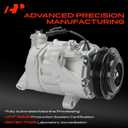 A-Premium Air Conditioner AC Compressor with Clutch Compatible with Chevrolet Silverado 1500 5.3L 2016-2018, GMC Sierra 1500 5.3L 2016-2018, Fit MILD HYBRID EV-GAS (MHEV), not fit Gas & Flex