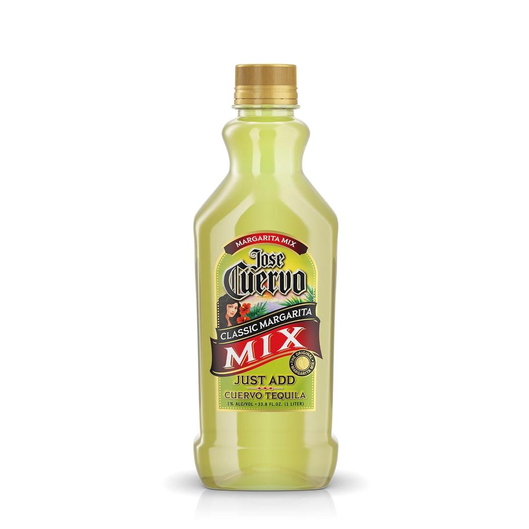 Jose Cuervo Classic Lime Margarita Mix, 33.8 fl oz (Pack of 12)