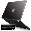 IBENZER Compatible with MacBook Pro 13 Inch Case 2015 2014 2013 end 2012 A1502 A1425, Hard Shell Case with Keyboard Cover for Old Version Apple Mac Pro Retina 13, Black, R13BK +1 A