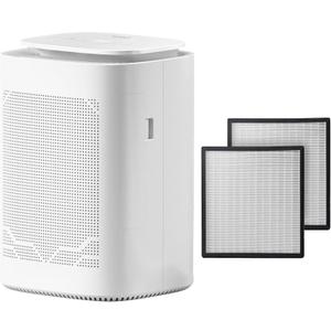 Dehumidifier and Air Purifier Combo HEPA H13 Filter and Negative Air Ion Function,54oz(1600ML) Water Tank with Drain Hose,24hrs Auto-Off Timer,Idea for Bedroom,Bathroom(W)