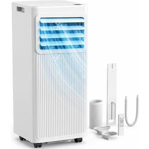 Uthfy 10,000 BTU Portable Air Conditioners, 4-in-1 Portable AC Unit with Cool, Fan, Dehumidifier, Sleep Mode, 24H Timer, Up to 450 Sq.Ft Air Conditioner for Home, Bedroom, Office, Window Kit & Remote