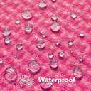 Kevin Textile Outdoor Waterproof Throw Pillow Covers Pack of 2 Valentines Day Farmhouse Decorative Cushion Covers for Garden Patio Tent Balcony Bench Couch Sofa 12x20 Inch, Hot Pink