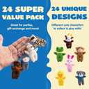 JOYIN 24 Pcs Mini Animal Plush Toys (24 Units 3" Each), Stuffed Animal Bulk for Kids Birthday Party Favors, Presents, Pinata Fillers, Goodie Bag Fillers, School Prizes, Carnival Treasure Box Toys