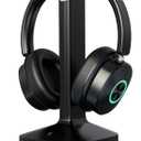 Wireless Headphones for TV Watching, TV Headphones Wireless for Seniors with Transmitter Charging Base, Over Ear Headset with 3 Audio Modes, No Audio Delay Blutooth 5.4, Gifts for Parents/Elderly (Black)