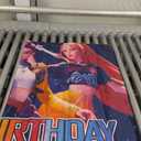 Demon Hunters Birthday Decorations,Demon Hunters Happy Birthday Banner Backdrop for Kids Birthday Party Supplies (5x3ft)