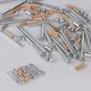 20Set Crib Hardware Screws Kit-M6 20/40/60/80mm Hex Socket Head Cap Crib Baby Bed Bolt and Barrel Nuts with 1 x Allen Wrench Perfect for Furniture, Cots, Crib Screws