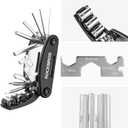 ROCKBROS 16 In 1 Multi-Function Bike Tool Kit - Portable Foldable Bike Multitool Cycling Tool Kit With Allen Wrench, Tire Levers