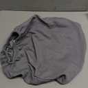 Smiry Waterproof Seat Covers for Dining Room Chairs Set of 6, Stretch Jacquard Removable Washable Chair Seat Slipcovers Protector, No Rear Covers, Grey