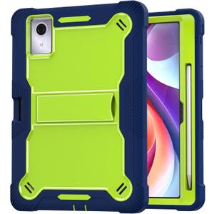 Case Compatible with Lenovo idea Tab 11 2025/Tab K11 Gen 2 Tablet, 11 inch with Stand Anti-Shock Dual Layer Case for Moto Pad 2026/Moto Pad 60 Neo-Blue+Grenn