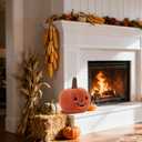 Halloween Pumpkin Plush Pillow Stuffed Toy for Kids - 11.8" Plush Pumpkin Shaped Throw Pillow, Soft Stuffed Fall Halloween Decor for Sofa Bed, Funny Thanksgiving