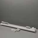 Retractable Safety Baby Gate or Mesh Dog Gate,Durable Portable Mesh Retractable Gate,Easy to Use for Stairs, Doorways, Hallways, Indoor, Outdoor, 33.5" Tall, Up to 45" Wide, White