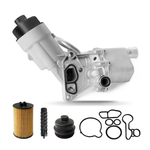 Engine Oil Cooler Filter Housing Assembly Adapter with Insert, Gasket, Cap Compatible with 2011-2021 Chevy Cruze Sonic Trax, Buick Encore 1.4L Turbo Replace 918-428 55566784 55565388 88179-91400