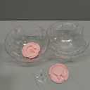 7.9 Inch Hamster Ball, Running Ball Toy, Transparent, Breathable, Promote Exercise Health, Reduce Stress, Easy to Clean, Hamster Accessory, for Syrian Dwarf Hamster, Gerbils, Mice, Small Pets, Pink