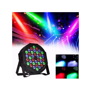LED Par Lights 36 LED Stage Lights 7 Modes RGB DJ Lights with Sound Activated Remote and DMX Control DJ Uplighting for Birthday Party Events Wedding Christmas Stage Lighting   set of 8