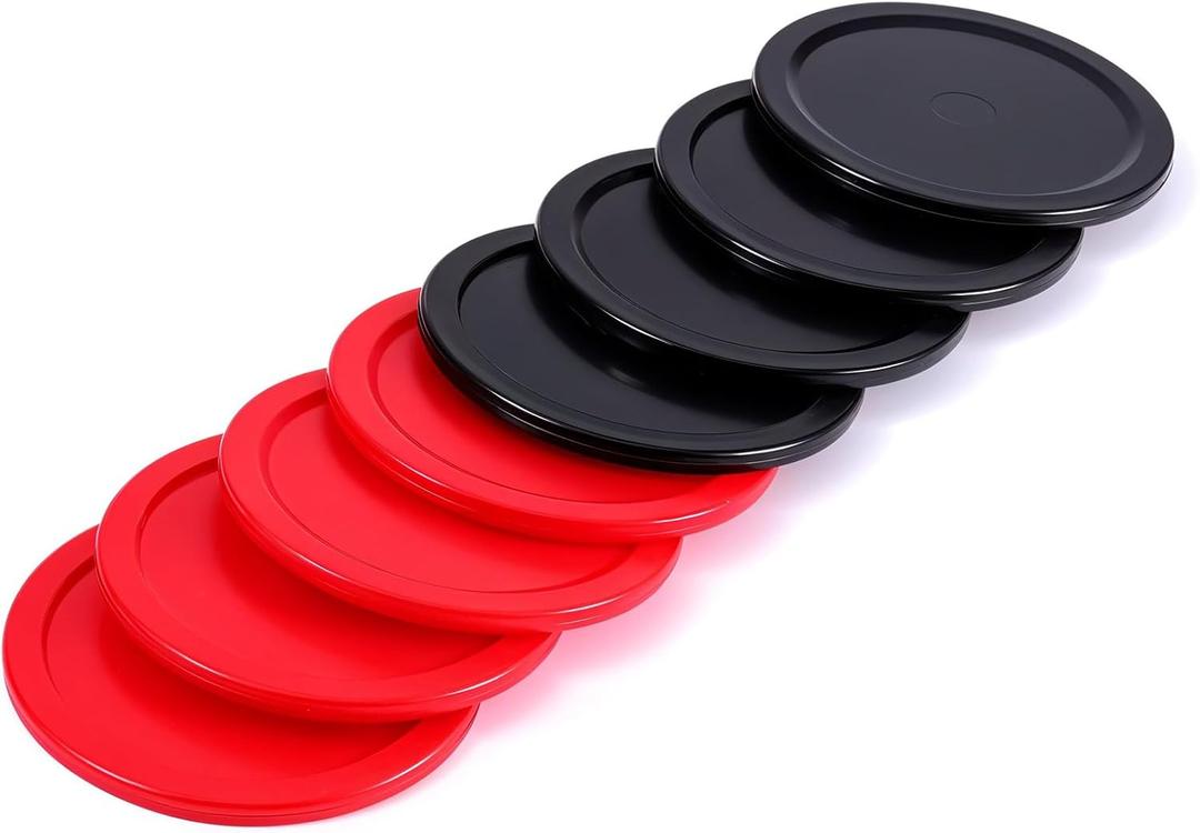 2.5 Inch Hockey Pucks, 8 Pcs Air Hockey Pucks Set Durable Puck for Air Hockeys Table Compatible with Standard Pushers and Goals Hockeys Replacement Puck Parts Set Game Tables Accessories