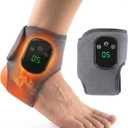 Triple Method Therapy Foot Ankle Massager - Massage for Neuropathy with 5 Heat Levels Vibration Modes Compression - Portable Heating Wrap Device for Pain Relief Rejuvenate Feet Circulation