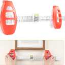 Level Ruler Picture Hanging Tool with Level Precision Wall Mount Guide for Frames & Artwork, Easy Alignment Hanging Tool with Built-In Level for Home Decor Installation
