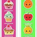 Re-marks Scented Tutti Frutti and Cherry Pie Magnetic Page Clips, 2 Sets of 4 Page Clips, 8 Clips Total