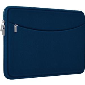 Laptop Sleeve Case 14 inch, Shockproof Protective Laptop Cover Briefcase Carrying Computer Bag with Accessory Pocket Portable Computer Sleeve for 14" MacBook, HP, Dell, Lenovo, Acer, Blue
