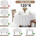 Fitable 6 Pack Sage Green Round Tablecloths - 120 Inches in Diameter