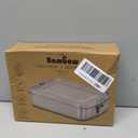Bambaw Stainless Steel Lunch Box for Adults 47 oz, Metal Bento Box with Adjustable Compartment, Metal Lunch Container, Leakproof Stainless Steel Sandwich Container