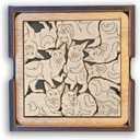 02 German Shepherd Dog Coaster - German Shepherd Dog Puzzle Wooden Coaster Set - Interlocking Jigsaw Drink Mats with Laser-Cut Design