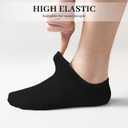 3 x Sunm Boutique No Show Socks Womens Low Cut & Non Slip, Invisible Liner Casual & Formal Socks, Flat Boat Line 3 Pairs (M)
