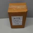 AuldHome Design Rectangular Tissue Box Cover (Enamel/Mango Wood); Minimalist Scandinavian Decor White Oblong Tissue Holder