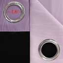 Estelar Textiler Pink and Purple Ombre Blackout Curtains 90 Inches Long 2 Panels Set, Thermal Insulated Gradient Drapes for Bedroom, Full Room Darkening Energy Saving Curtains for Living Room, 52"W x 90"L (Pack of 2), Pink and Purple