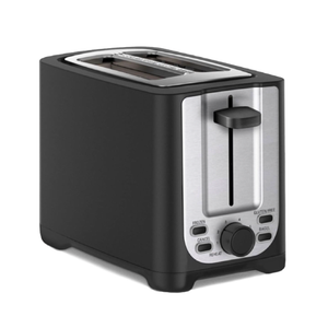 bella 2 Slice Toaster with Auto Shut Off - Extra Wide Slots & Removable Crumb Tray and Cancel, Defrost & Reheat Function - Toast Bread, Bagel & Waffle, Black