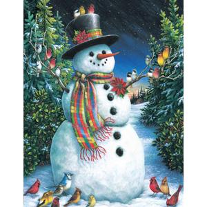 Springbok Feathered Friends 1000 Piece Jigsaw Puzzle for Adults – Colorful Bird Collage with Backyard & Nature Scenes