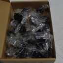 Ravinte 25 Pack Matte Black Kitchen Cabinet Square Knob Single Hole Cabinet Hardware for Dresser Drawer Pulls and Knobs