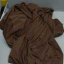 CKIKU 2 Packs 120 Inch Brown Round Tablecloth in Diameter, Washable Polyester Fabric Tablecloths, Wrinkle Resistant Table Cloth for Wedding Party Banquet Dining