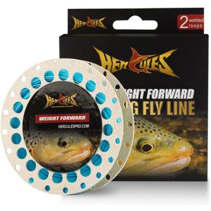 HERCULES Fly Fishing Line Floating Weight Forward Fly Line with Double Welded Loop