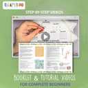 CRAFTILOO Embroidery Kits for Adults Hand Embroidery kit for Beginners with Stamped Embroidery Patterns Starter Embroidery Kit. Needlepoint kit Cross Stitch kit for Teens& Adults Cactus (Note To Self)