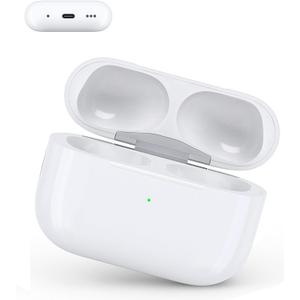 Wireless Charging Case Compatible with Air Pods Pro 1st & 2nd Gen, USB-C Charger Case Replacement Support Wireless Charging, Support Pairing & Sync Button(No Earbuds)