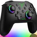 Switch Controller, Wireless Switch Controller Compatible with Switch Controller/Swicth 2/Switch Lite/OLED, Wireless Switch Controllers Work with iOS/Android/PC with RGB Light, Programmable, TURBO & Wakeup