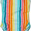 Speedo Girls' Swimsuit One Piece Solid Cross Back Multi Straps (Size:12, Color: Aqua Splash)